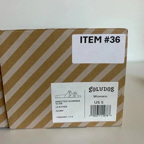 Anthropologie Soludos Knotted Leather Slide - Picture 7 of 7